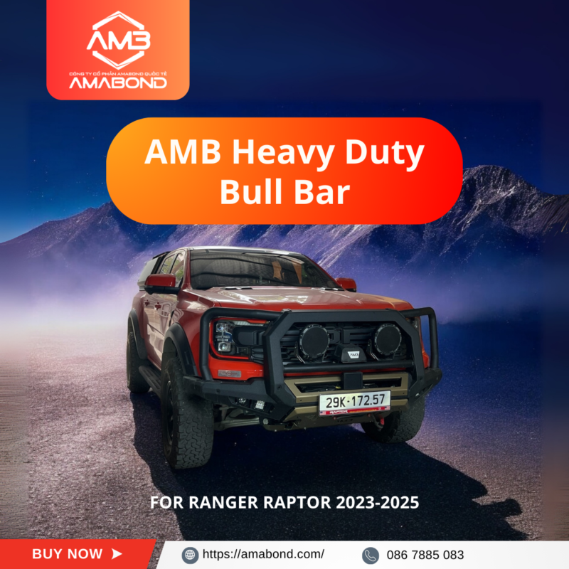 AMB Heavy Duty Bull Bar for ranger raptor 2023-2025