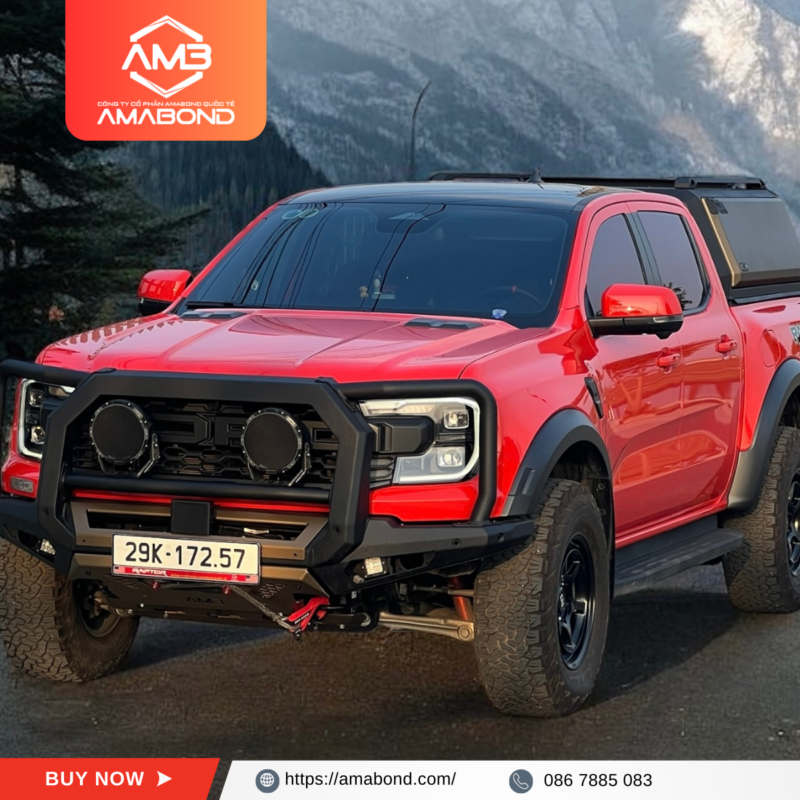 AMB Heavy Duty Bull Bar for ranger raptor 2023-2025 - Hình ảnh 13