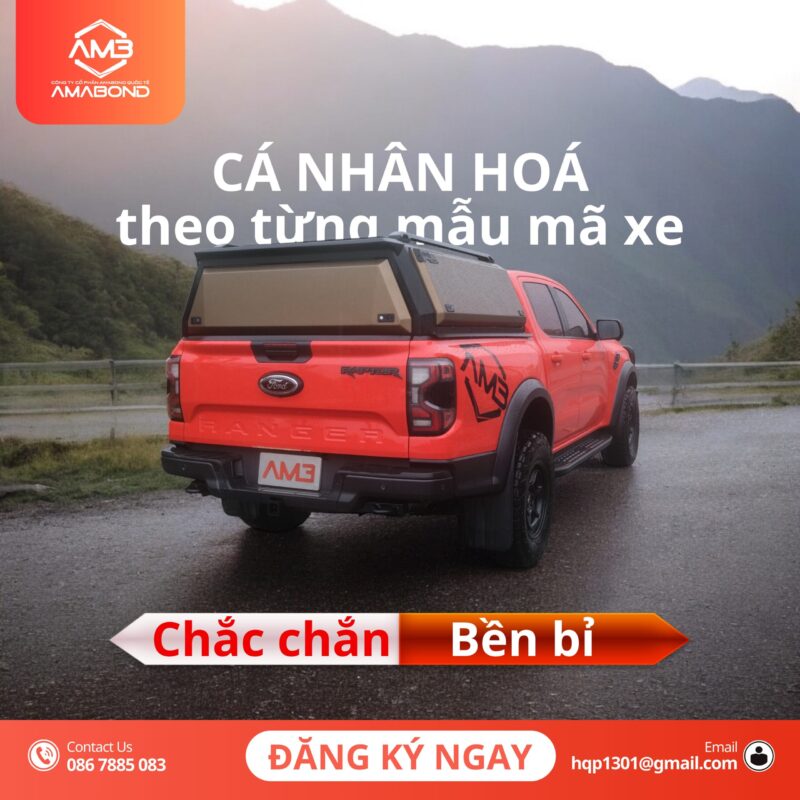 AMB Cap / thùng canopy bán tải - Hình ảnh 5