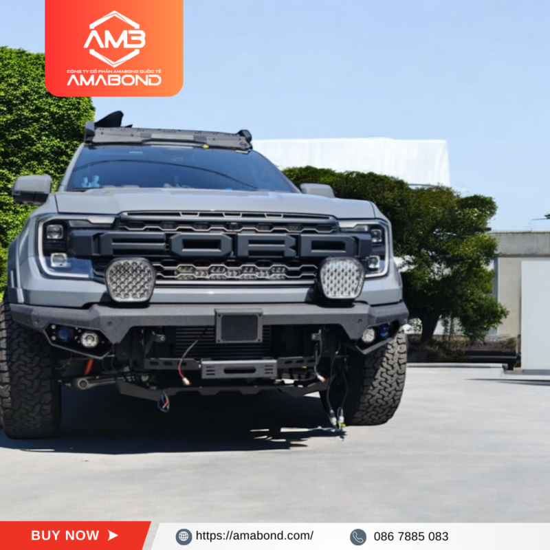 [Comming soon] AMB Supersport Bull bar for Ranger raptor 2023-2025 - Hình ảnh 2