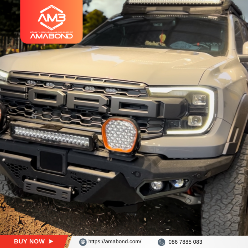 [Comming soon] AMB Supersport Bull bar for Ranger raptor 2023-2025 - Hình ảnh 3