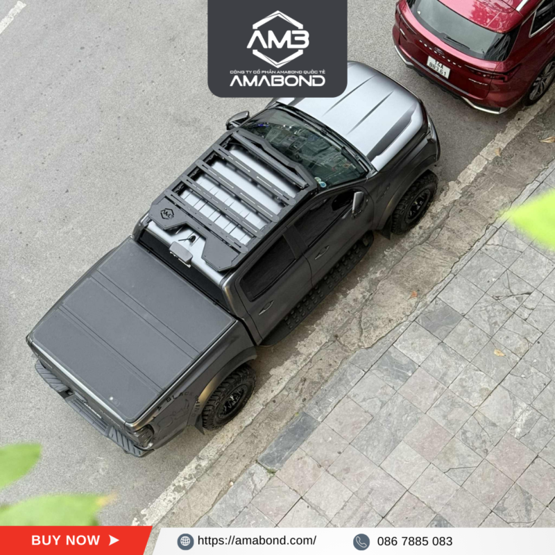AMB Rack – Giá nóc nhôm cao cấp cho bán tải - Hình ảnh 4